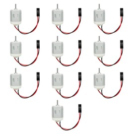 XYRSTOLR 10Pcs DC Motor 1.5-6V 130 Motor Electric Motor Micro Mini Motor for Arduino Hobby Projects DIY, RC Boat DIY Airplane Car, Science Experiments