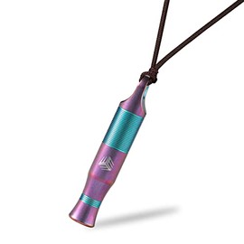 WeKnife Emergency Whistle Survival Loud, Titanium Outdoor Safety Whistle Survival Shrill Loud Blast With Paracord for Kayak, Life Vest, Jacket, Boating, Fishing,Camping, Hiking, Hunting, Coyote A-05AP