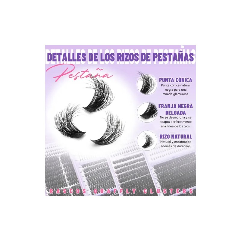 Kit De Extensiones De Pestañas De Alta Capacidad,1274 Pcs