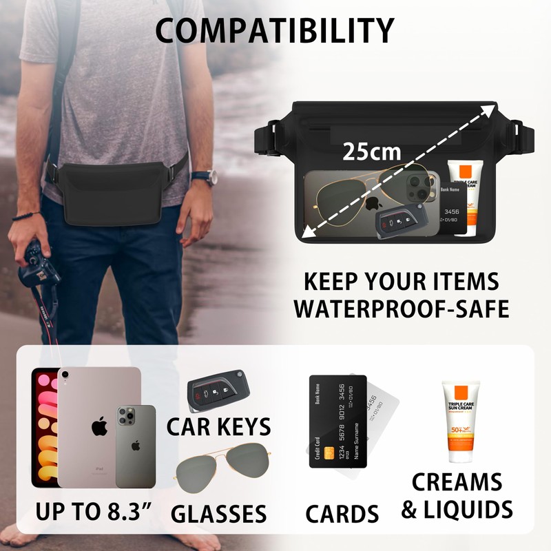 MyGadget 2 x Waterproof Bags [ 22 x 15.5 cm