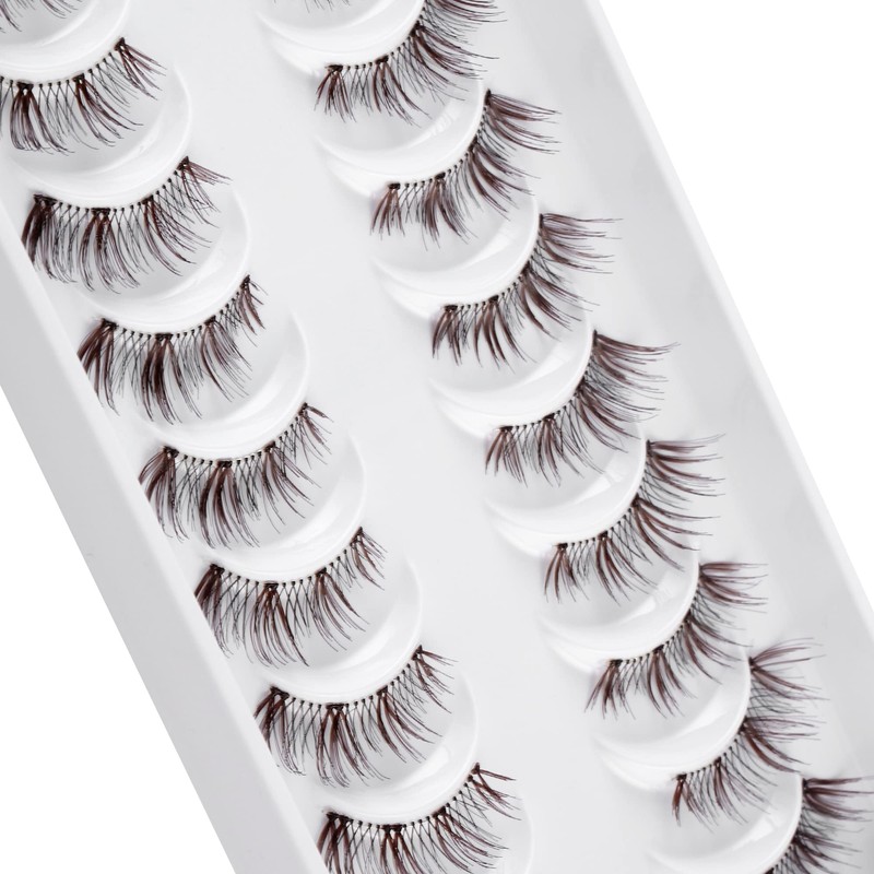 3D False Eyelashes, Natural Eyelashes, Pure Handmade Natural Look, Fluffy