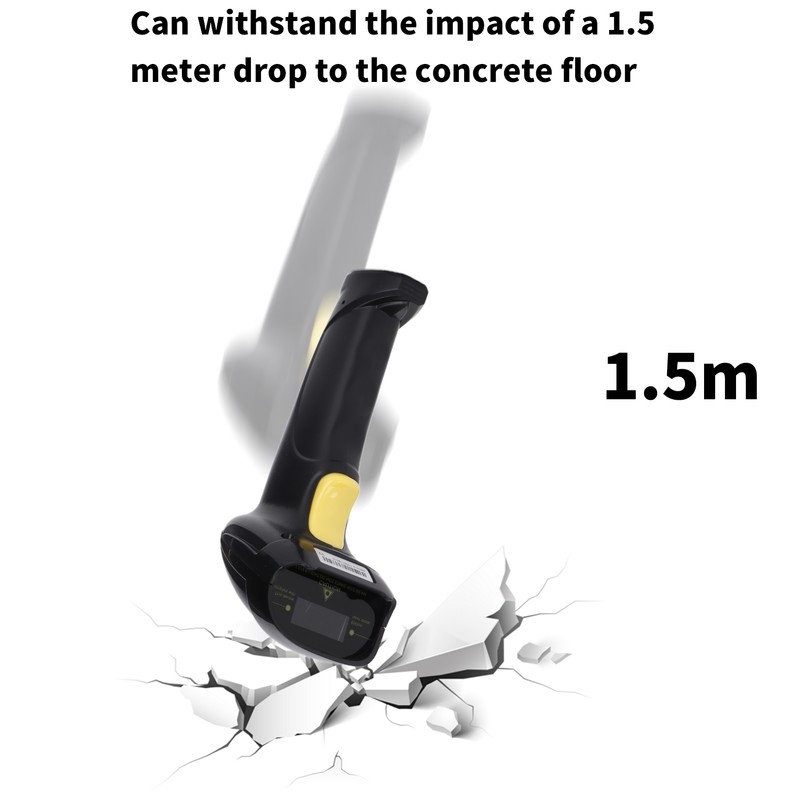 Barcode Scanner Wired Lasers Fast Stable Sensitive Accurate Ergonomic Handheld