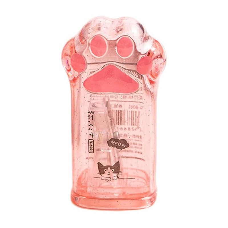 Cute Pink Cat Paw Pencil Sharpener Kawaii School Supplies Student