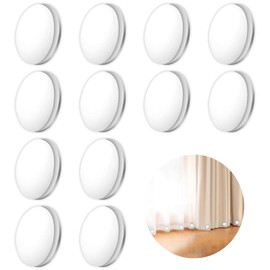 12 Pcs Magnetic Shower Curtain Weights, Heavy Duty Drapery Weights, Strong Shower Curtain Magnets, Curtain Clips Avoid Blowing Around, Shower Splash Clips for Holding Shower Curtain