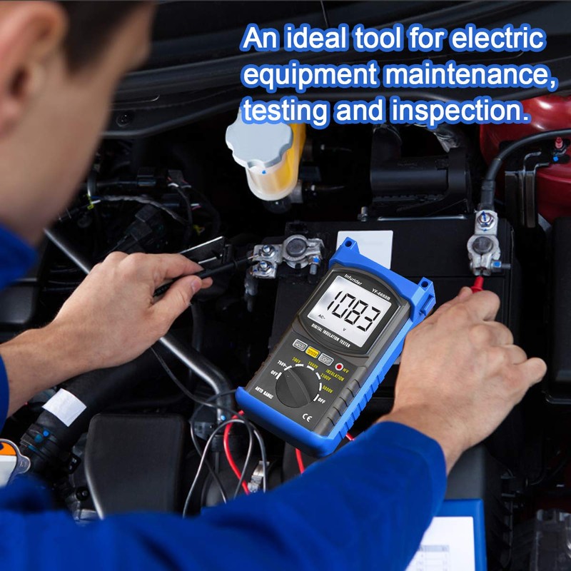 INFURIDER YF-6688B Digital Insulation Resistance Tester MegOhmmeter DC AC Voltmeter,Test