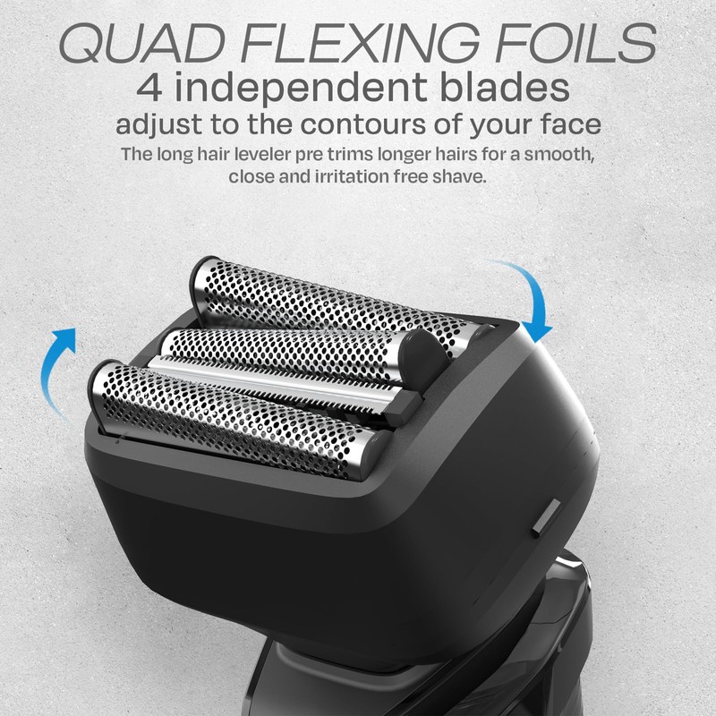 HUMMINGBIRD MK7 Premium Foil Face Shaver, Four Blade Foil Shaver