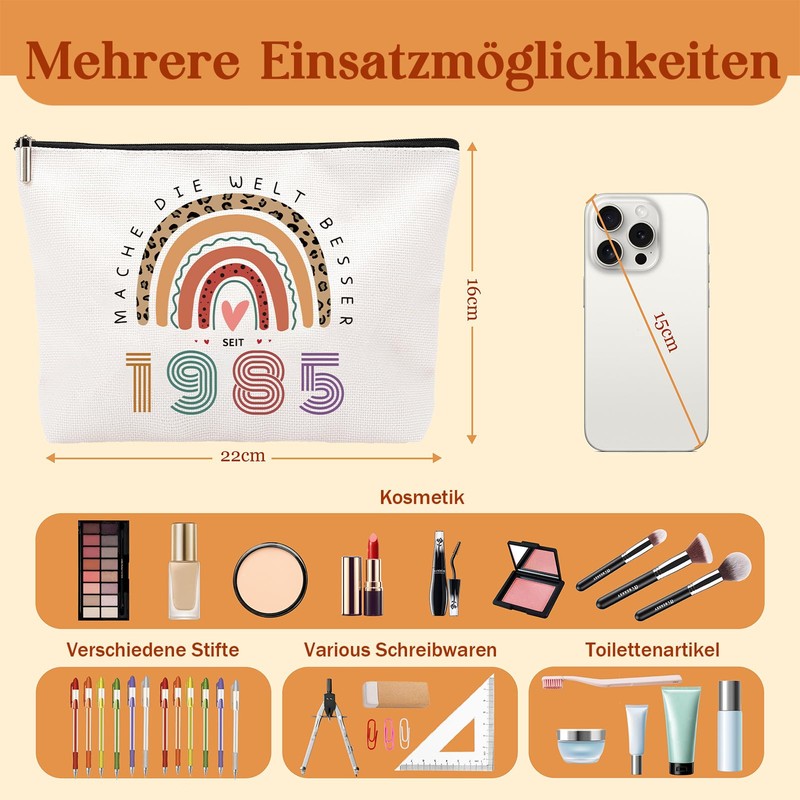 Gift 40th Birthday Woman, 40th Birthday Women - Makeup Bag,