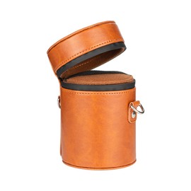 7artisans Universal Leather Lens Waist Bag - Anti-Fall, Waterproof, Pressure-Resistant - Micro Single Lens - Orange - 1 Pound - 120mm H