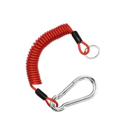 6ft Plus Trailer Brake Safety Rope Heavy Duty Stainless Steel Spring Tow Coil, Trailer Brake Away Cable, Replacement Emergency Release Switch Safety Lanyard for Rv Campervans