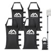 MoKo 4 Pack 120 LBS Zipper Top Sand Bags for