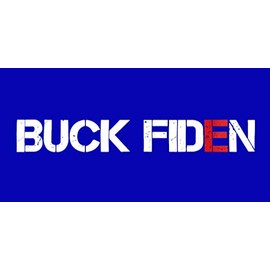 Trade Winds Wholesale Lot of 6 Buck Fiden Blue Vinyl Decal Bumper icker,Multi,3.75hx7.5h
