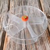 ZONADAH Parrot Bird Feeder Wheel 13cm Transparent Bird Feeder Ball