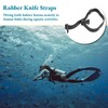 Cyrank Dive Knife Straps, Rubber Knife Straps Diving Snorkeling Belt