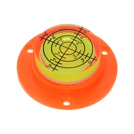 sourcing map High Precision Horizontal Bubble Level 49x17mm Round Bull's-Eye Level Measuring Layout Tools for RV TV Picture Frame Hanging Tool Leveler, Orange Green