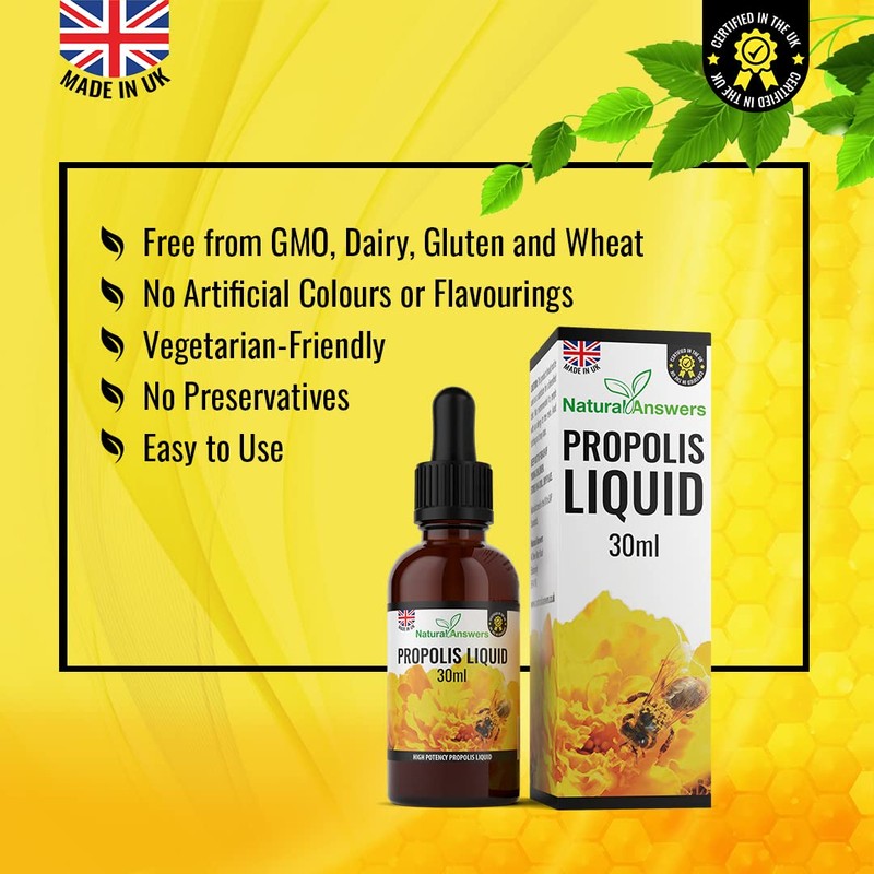 Bee Propolis Liquid 30ml (1 Bottle) Alcohol-Free Propolis Liquid Extract