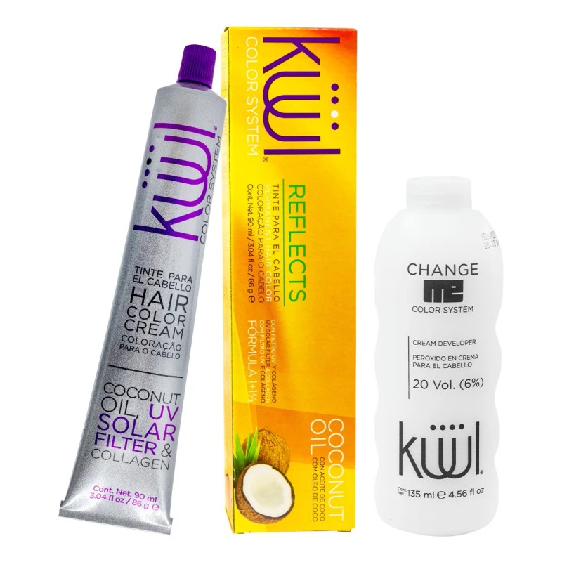 Tinte Profesional En Crema Kuul Varios Tonos Reflectores
