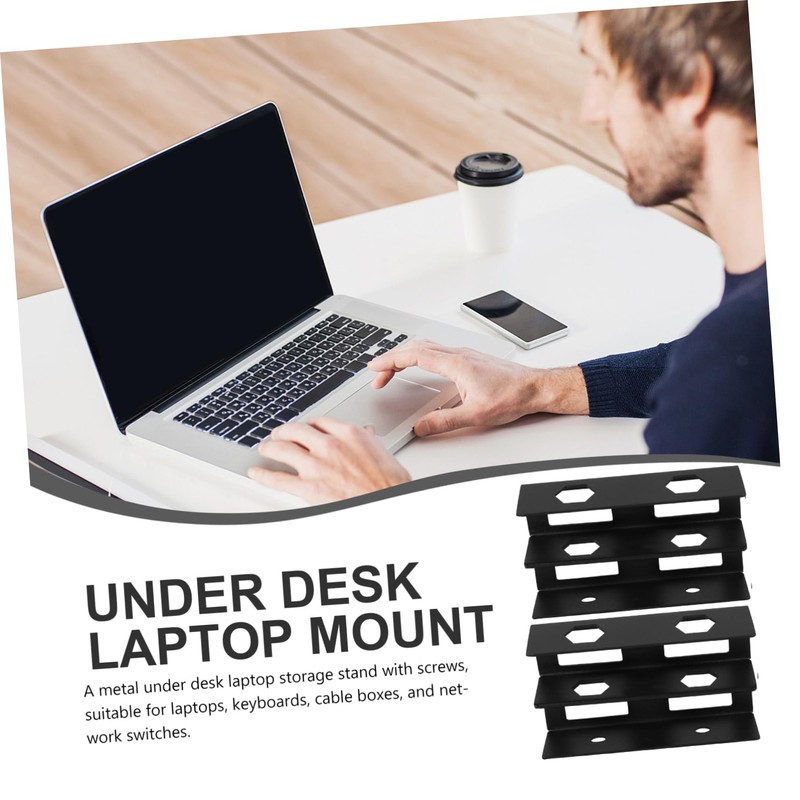 Gadpiparty 1 Set Under Desk Laptop Stand Metal Bracket for