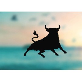 AK Stickers Toro Bull - Vinyl Decal Outdoor Weatherproof - Black, (A) X-Small: 3"