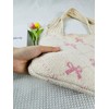 Ponitrack Heart Graphic Cute Tote Bags for Women Aesthetic Crochet