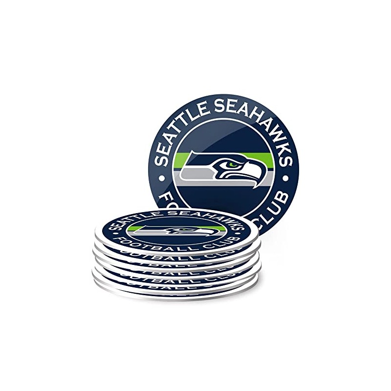 Seattle Seahawks Coasters - Eight Pack Set