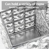 Crystal Makeup Brush Holder, One-Piece Square Brush Organizer, Cosmetics Brush
