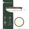 Cargifak 16 inch Flush Mount Ceiling Light, 3-Light Close to