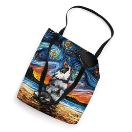 Merle Shetland Sheepdog Sheltie Starry Night by Aja Tote Bag