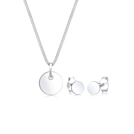 Elli Geo Basic Trend Women's Jewellery Set in 925 Sterling Silver, Metal, No Gemstone