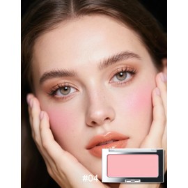 Erinde Monocromo Cosmetics Powder Blush Palette Mate, #4 Colorete de Alta Pigmentación y Larga Duración, Maquillaje que se Mezcla sin Esfuerzo, Regalar Brochas de Maquillaje