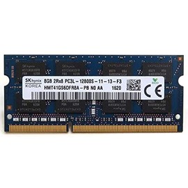 SK Hynix HMT41GS6DFR8A-PB 8GB 2Rx8 PC3L-12800S-11-13-F3 Black DDR3 SO-DIMM Laptop, Desktop RAM