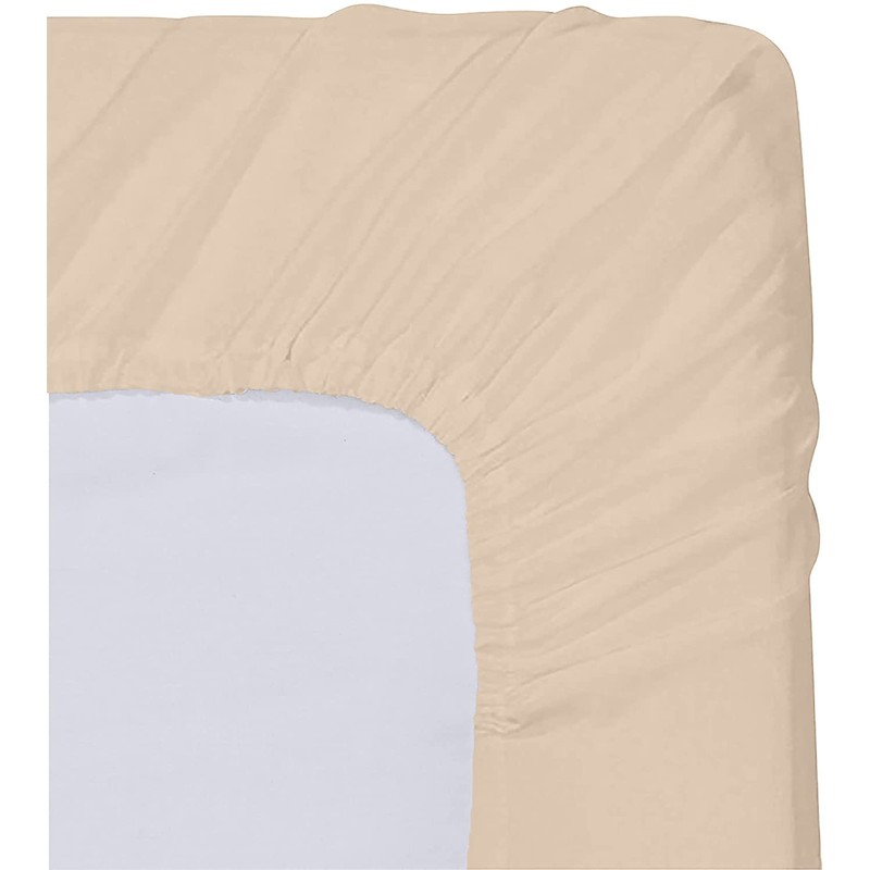 ComfyWell Double Fitted Sheet Bed Cover - Soft Brushed Microfibre
