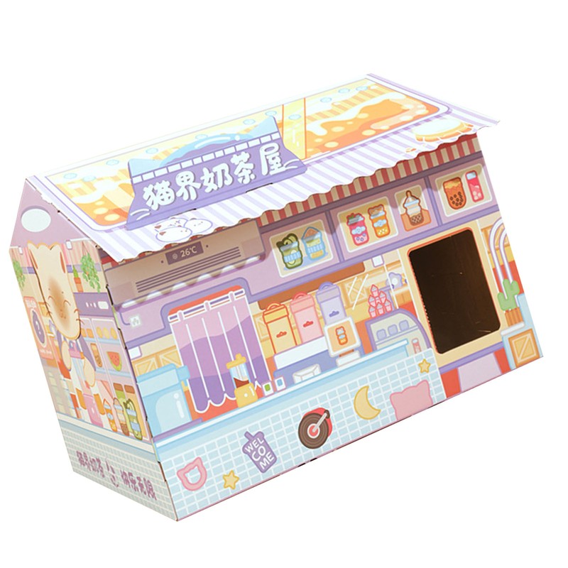 Cat House Scratching Card Fun Large Space Lovely Claw Grinding