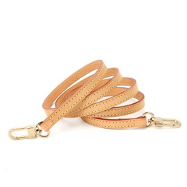 Senral Long Vachetta Leather Strap 100/110/120/130/140 cm Slim Shoulder Strap for Favorite MM Pochette Accessories Small Pouch, Vachetta Strap