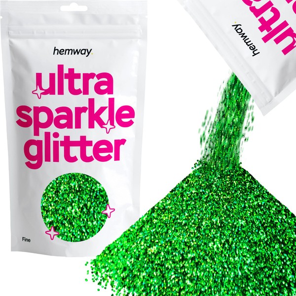Hemway Premium Ultra Sparkle Glitter, Multipurpose Metallic Flakes for Arts,