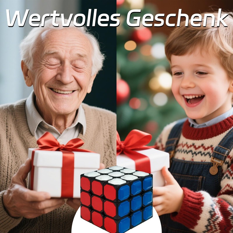 3x3x3 Tactile Magic Cube for Blind - 3D Embossed Braille