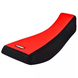 Enjoy Mfg Arctic Cat 250 300 400 454 500 4x4 2x4 Seat Cover BLACK / RED STD Gripper #219A
