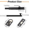 Solid Brass Surface Bolt, Heavy Duty Concealed Slide Surface Door