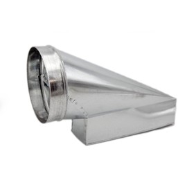 HVAC Premium Rectangular Duct End Boot | End Register Duct Boots | 12" X 2.25" X 5" Galvanized Floor Boot End Center is Compatible with Duct 5"