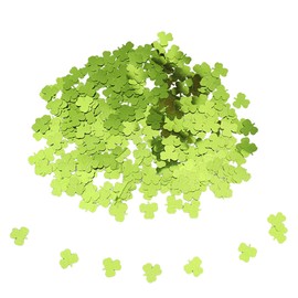 GoldRock Clover Decorative Lucky Clover Confetti Green, Pack of 600 Clover Leaf Lucky Charm Scatter Decoration, Table Decoration Birthday, New Year's Eve Decoration 2024, St Patricks Day Decoration