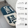 Mooky Mats Chill Pill Long Bath Mat Runner Non Slip