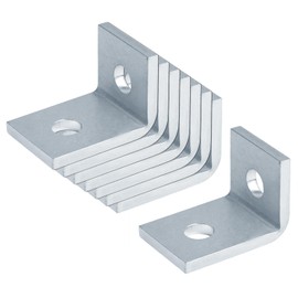 heneng 2 Hole 90 Degree Fitting for 1-5/8" Strut Channel, Cross Corner Angle Bracket, 1/4" Thick, 8 Pcs