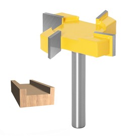 ASNOMY Plate Milling Cutter, 8 mm Shank Cleaning Milling Cutter, CNC Plate Milling Cutter, Surface Milling Bit, Plane Cutter, for Surface Woodworking