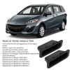2PCS Black Interior Trunk Lid Handle Trim GJ6A 68 966