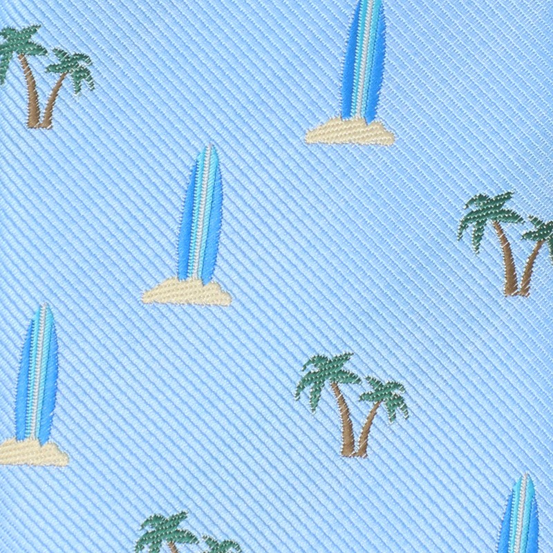 MENDEPOT - Corbata de microfibra con diseño náutico y árbol