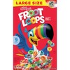 Kellogg's Froot Loops Breakfast Cereal, Fruit Flavored, Breakfast Snacks with
