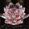 Crystal Glass Flower Lotus for Home, Office, Deck, Living Room,