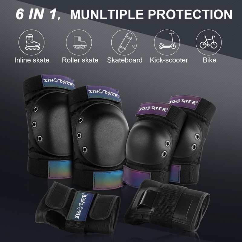 Knee and Elbow Pads Adult - (6 in 1) Knee