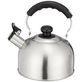 Pearl Metal HB-1150 Whistling Kettle, 0.6 gal (2.4 L), Induction Compatible, Stainless Steel, Heat Up 2