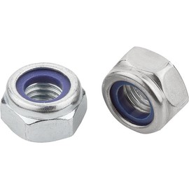 Nyloc Nuts, A2 Stainless Steel Hex Nylon Insert Lock Nuts, M3,M4,M5,M6.M8.M10 And M12 (M5 x 25 Pack)