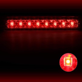 LED 3rd Third Brake Light High Mount Stop Light Compatible with Ford Escape/Mercury Mariner 01-07,Chrome/Red